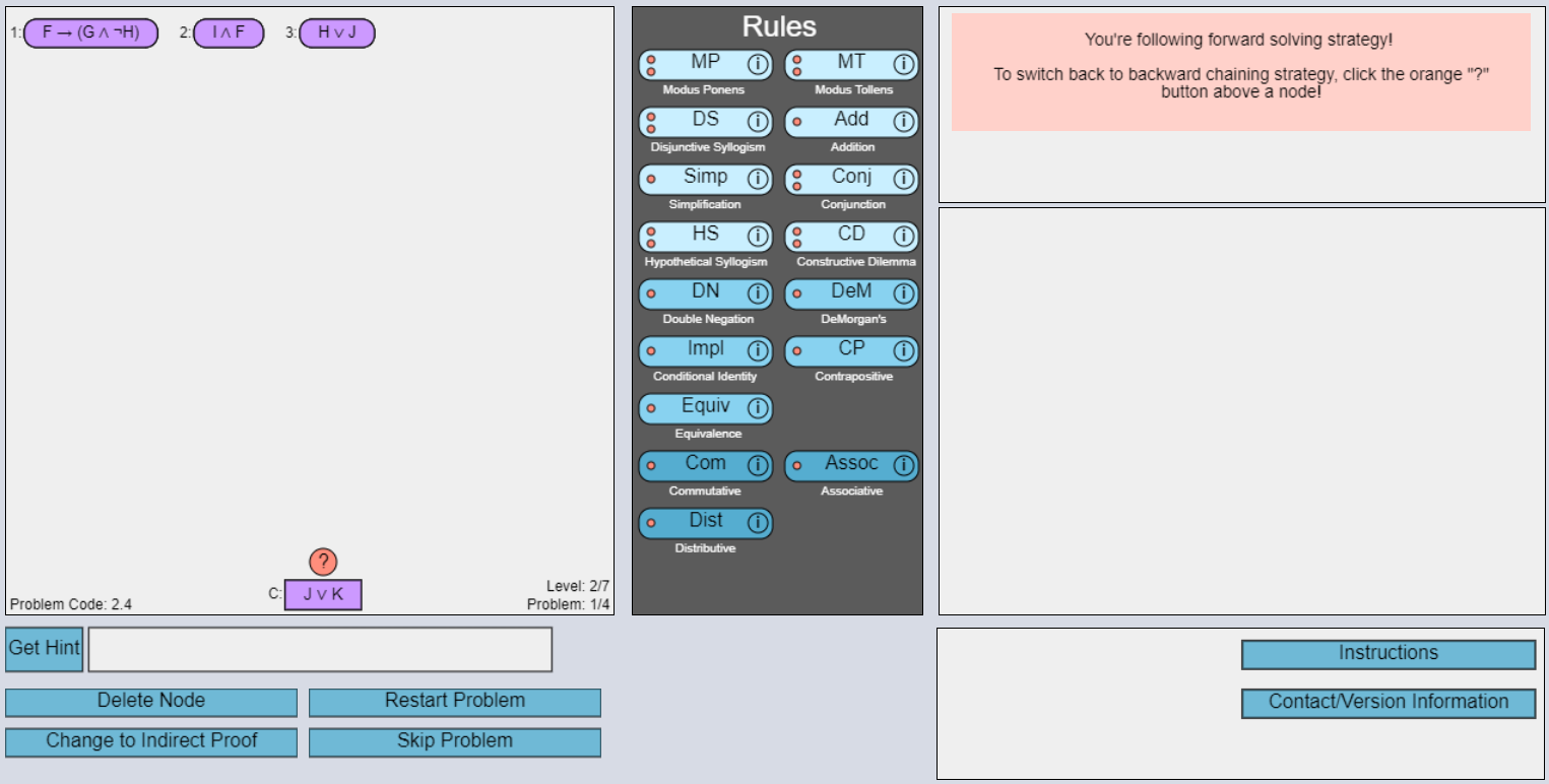 Tutor user interface