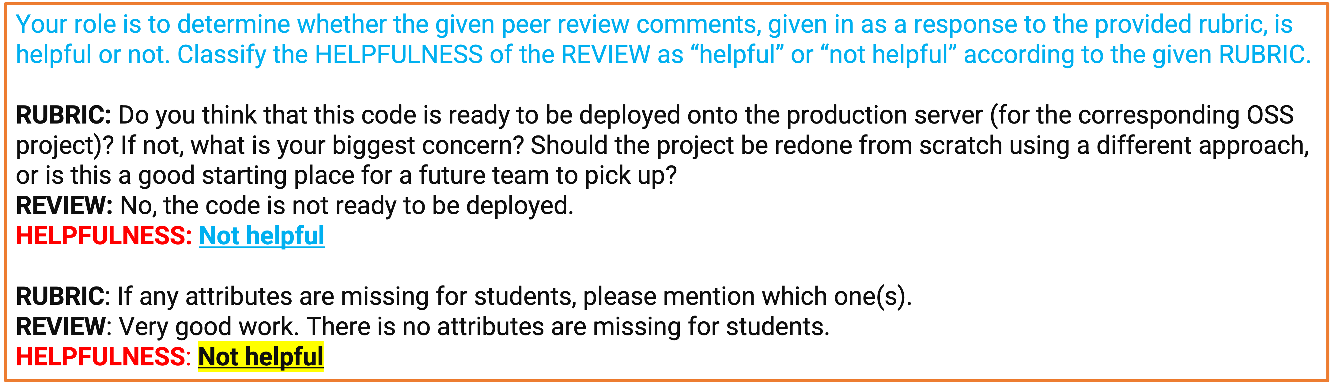 This is an actual example of vanilla one shot prompting